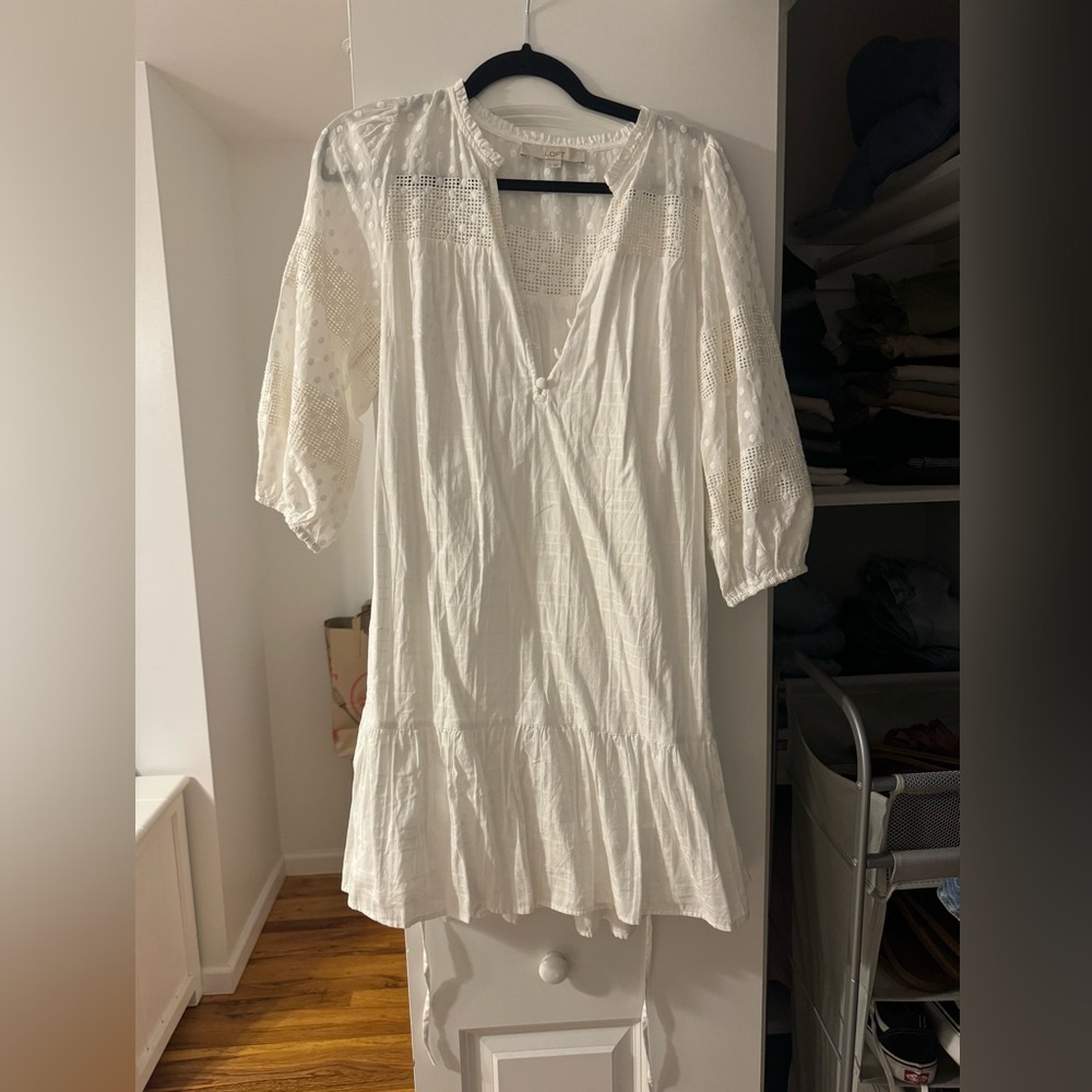 Long sleeve loft tie dress